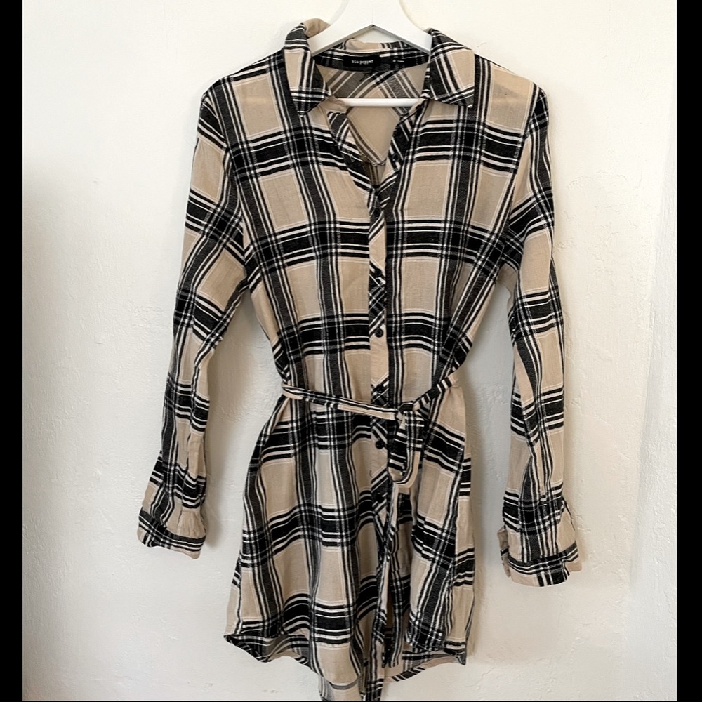 Blu Pepper Flannel Dress/Tunic